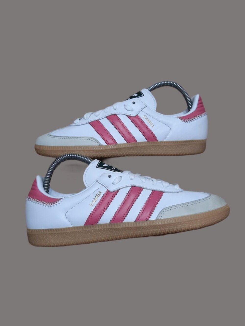 Adidas Women's Size 8 Samba OG Originals White Rose Sneakers JI2013 (#2694) - Picture 6 of 15